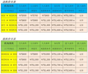 机场接送价格