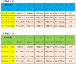 机场接送价格